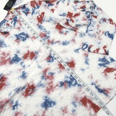 Original Use Mens Size M Crewneck Long Sleeve T-Shirt Tie Dye Red Ribbon