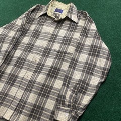 Vintage Pendleton Board Shirt Flannel Mens XL Brown 70S Wool Plaid USA MADE