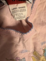 Vintage New Addition maternity pink teddy bear graphic nightgown size L