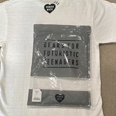HUMAN MADE Men’s White Duck Graphic Logo Crew Neck Short Sleeve T-Shirt M
