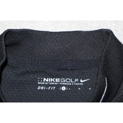 Nike Golf Mock Turtleneck Neck Shirt Men Large Black Dri-Fit Performance Top