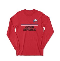 Czech Republic Soccer Fans Schick 10 Jersey Style Long Sleeve T-Shirt