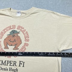Y2K US Marine Corps T-Shirt Men’s 2XL Bulldog Military Semper Fi