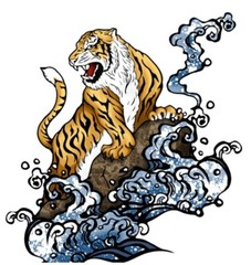 Fierce Tiger 5.6oz Heavy Weight Cotton 100% T-shirt Made-to-order Japan NEW