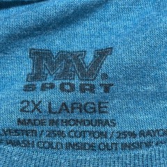 MV Sport Ellicottville Brewing Co. T-Shirt Size 2XL Blue Heather Beer Keg
