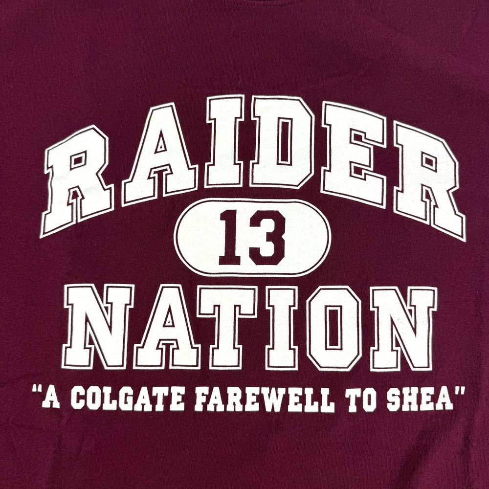 Vintage Colgate University Raiders T Shirt A Farewell to Shea Stadium Adult XL