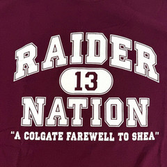 Vintage Colgate University Raiders T Shirt A Farewell to Shea Stadium Adult XL