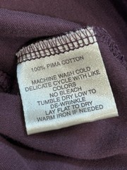 Robert Barakett Montreal Men’s Pima Cotton T-Shirt Plum Purple Size S Small