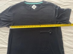 REI Co-op Outdoor Afro Shirt Mens Large Black Pocket Stretch Performance Tee