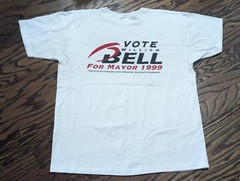 Vintage 1999 Vote William Bell for Mayor T SHIRT (XL) Birmingham Alabama Y2K