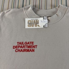 American Apparel Tailgate Dept Chairman Shirt Mens XL Beige Beer Sports Tee NEW