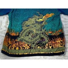 Shiwa 75-5-0612st no boundaries 90s vintage floral cross dragon pattern open