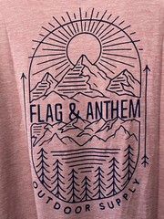Flag & Anthem Men’s Short Sleeve T-Shirt Red Stretchable UPF Protection Medium M