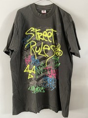 Vtg Graffiti Black Tee Shirt Men’s Size XL Tag Made In USA Fruit Of The Loom