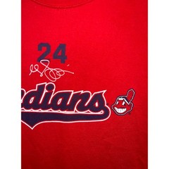 Vintage Cleveland Indians Shirt Grady Sizemore #24 MLB Red Tee VTG 2007 Medium