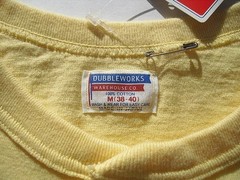 Henry Neck T-shirt 3/4 Sleeve Double Works American Cotton Japan