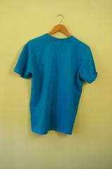 Tiger Moon Woman Tennis Player 1990’s Teal Graphic-Tee Print Vintage T-Shirt (L)