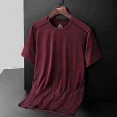 Men Big & Tall T-Shirt 6XL 7XL 8XL Casual Short Sleeve Polyester Stretch