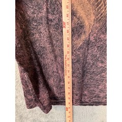 Mayan Flea Market Cozumel Mexico Marlin Acid Wash Tee Purple Mens XXL