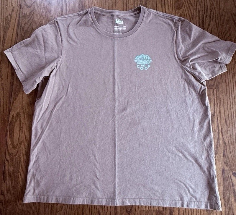 REI Co-Op T Shirt Unisex- Brown- Size XL
