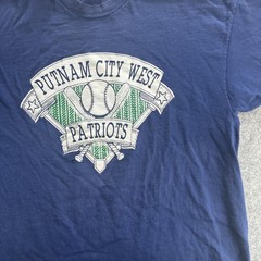 Putnam City West Patriots Shirt Mens 2XL Blue Baseball Team Hanes Beefy-T USA