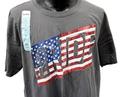 NEW American Pride T-Shirt Academy Sports Men’s Size XL Gray Patriotic Shirt