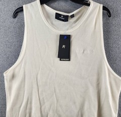 Represent Sleeveless Pullover Sweater Vest Men’s L White Crewneck Pullover Style
