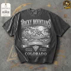 Rocky Mountains Colorado Nature Hiking Adventure Graphic Scenic Unisex Comfort