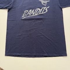 Vintage Bandit Baseball Jersey Navy Blue Mens size Large Jerzees #12
