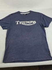 Bundle of 2 Men’s Triumph Logo T‑Shirt Grey Blue Men’s Med