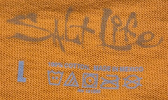 Salt Life men’s orange fishing graphic t-shirt LG crew neck 100% Cotton pocket