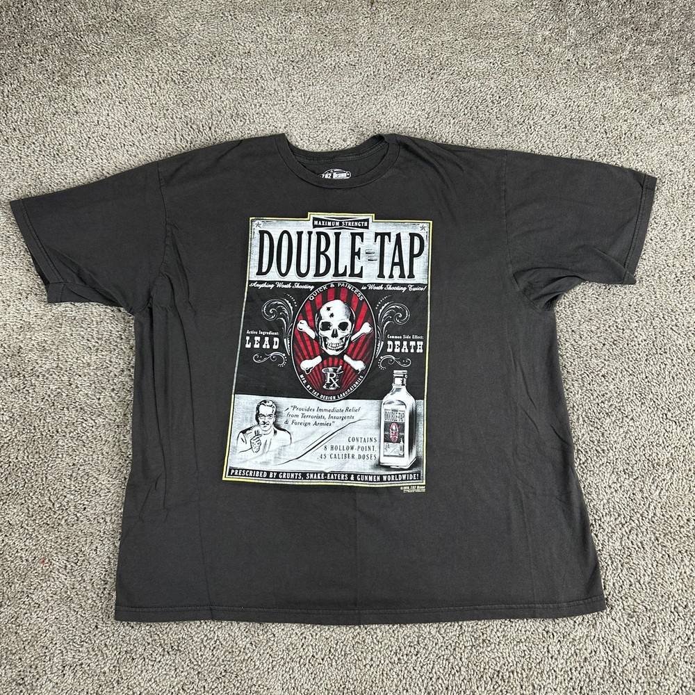 7.62 Design Shirt Mens 2XL Gray DOUBLE TAP Maximum Strength RX Military