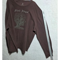 Vintage 2005 Anthill Rockware Pink Floyd Millennium Brown Thermal Shirt Mens XXL