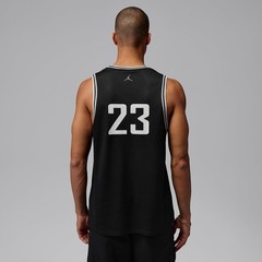 Jordan Brooklyn Men’s Mesh Jersey (Black/Iron Gray) – Black/Iron Gray – M