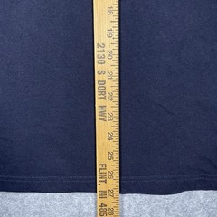Polo Ralph Lauren Ringer T Shirt Mens M Vintage 90s RL 67 Spellout Navy Yellow