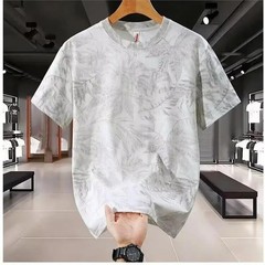Men’s Loose Fit Short Sleeve T-Shirt Breathable Ice Silk Summer Casual Tee