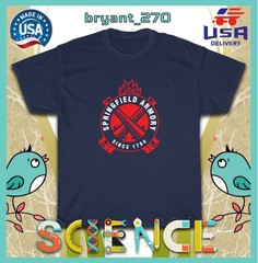New Springfield Armory Logo Men’s T-Shirts American Size Tees