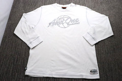 AND1 Y2K Vintage Thermal Shirt Men’s XL White Grunge Skater Long-Sleeve Skater