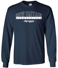 New Britain Connecticut State T-Shirt Long Sleeve Graphic Tee Unisex Apparel