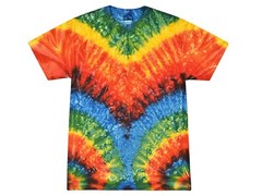 Multi-Color Tie Dye T-Shirts Kids & Adult 100% Pre-Shrunk Cotton Colortone