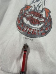 2007 Harley-Davidson New Orleans Louisiana Long Sleeve Pocket with Flame Sleeve