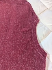 Quiksilver Men’s Medium Marled Burgundy Pullover Sweatshirt Long Sleeve Pocket