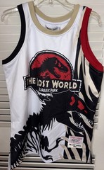 JURASSIC PARK THE LOST WORLD 1997 BASKETBALL JERSEY BY HEADGEAR CLASSICS SZ M