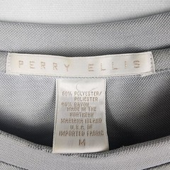 Perry Ellis Thick Short Sleeved Gray Top Size Medium