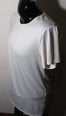 UNI QLO White Short Sleeve Compression T-Shirt Size L NWOT