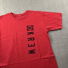 Krew Shirt Adult Large Red Short Sleeve Casual Streetwear Men’s