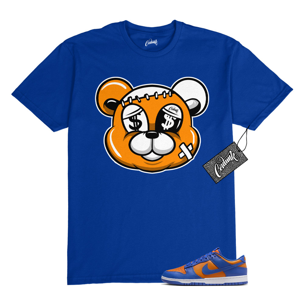 Dunk Knicks Team Royal Blue Orange Low Bright Ceramic T Shirt to Match STITCH