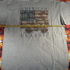 Gildan Mens American Classic Baseball T-Shirt Gray XL Sports Summer America