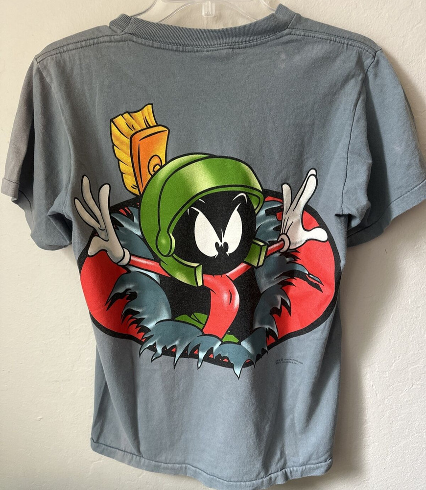 Marvin The Martian Warner Bros Changes Tag VTG 90’s Single Stitch T Shirt M USA