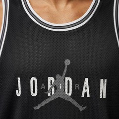 Jordan Brooklyn Men’s Mesh Jersey (Black/Iron Gray) – Black/Iron Gray – M